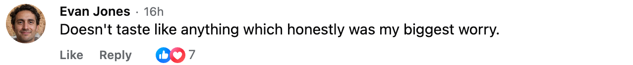 Customer comment